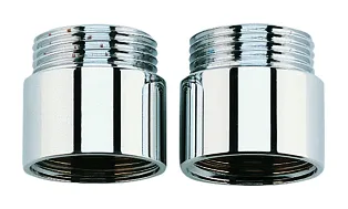 Verlängerung 07130, DN 20, 20 mm, 2 Stück, chrom