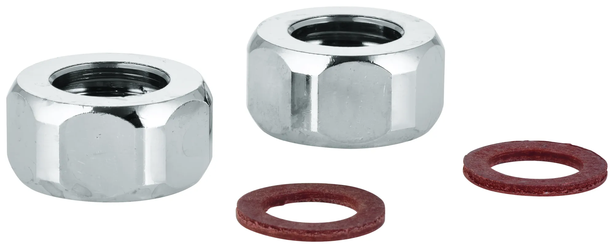 Überwurfmutter 12902, 1/2'' x Ø14,5, 2 Stück, chrom