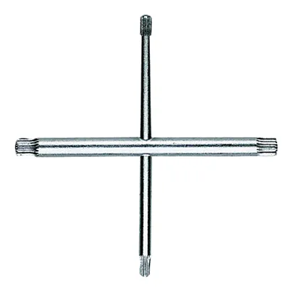 Kreuz-Riefenschlüssel 19053, Ø 8 x Ø 9 x Ø 13 x Ø 15, zur Demontage/Montage von Ventilsitzen