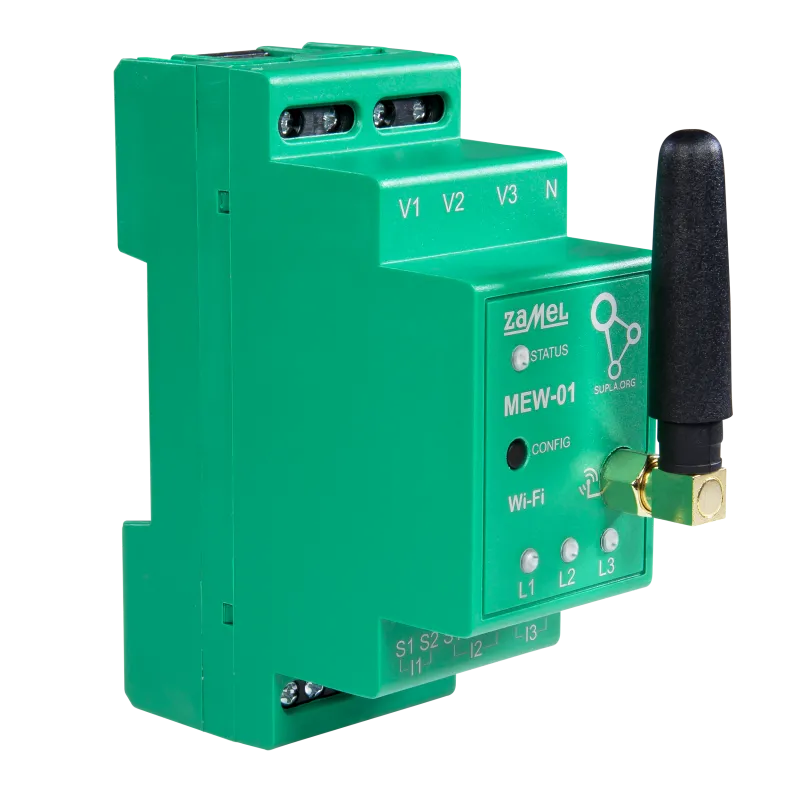 3-Phasen WI-FI Energiemonitor mit neutralem Leiter MEW-01 Zamel