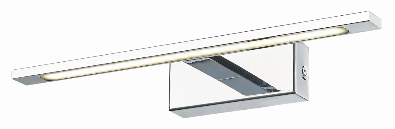 Badezimmerlampe, Wandleuchte über dem Spiegel Isla, Chrom LED IP44 12W