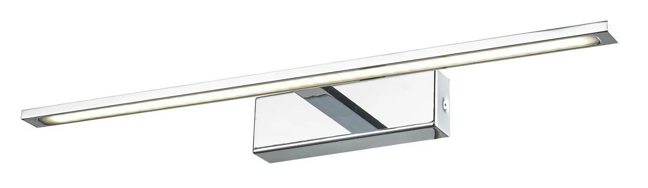 Badezimmerlampe, Wandleuchte über dem Spiegel Isla, Chrom LED IP44 20W