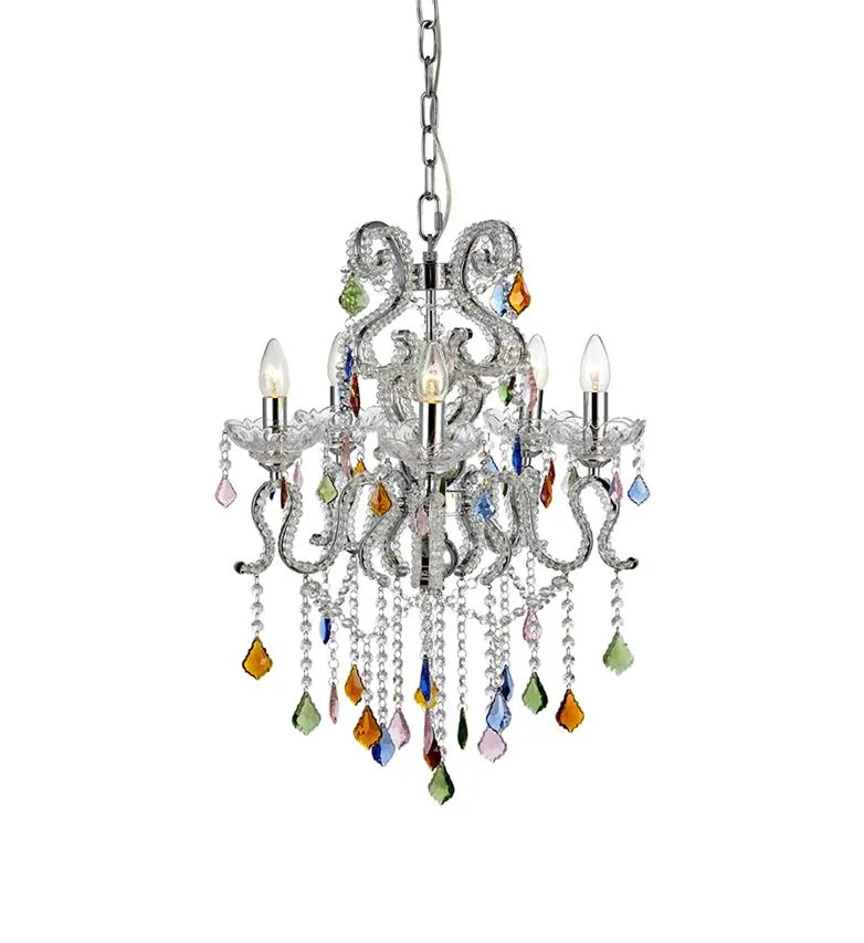 CARAMEL 5L 5XE14 Chrom-Pendelleuchte Marksoljd 107071