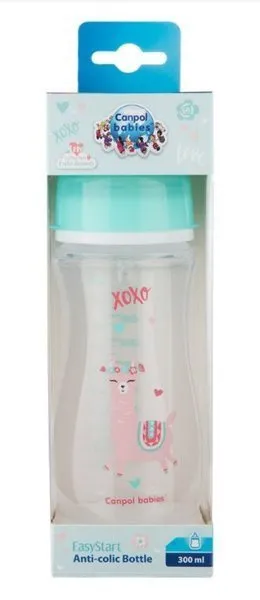 Canpol Anti-Kolik Weithalsflasche Easystart 300ml 35/222_gre Grün