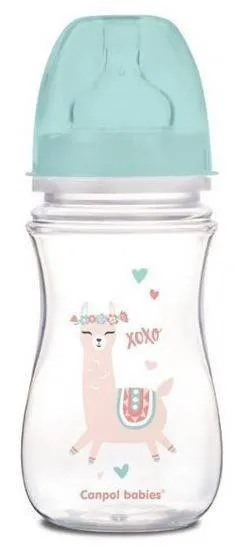 Canpol Antikolik EasyStart Weithalsflasche 240 ml 35/221_gre Grün