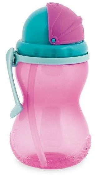 Canpol Sportwasserflasche mit Faltschlauch 370 ml 56/113 Pink