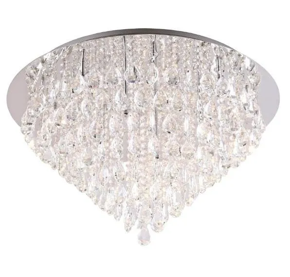 Corleone plafond klein 9xG9 rund Glas Tropfen, Kristalle C0045 Maxlight