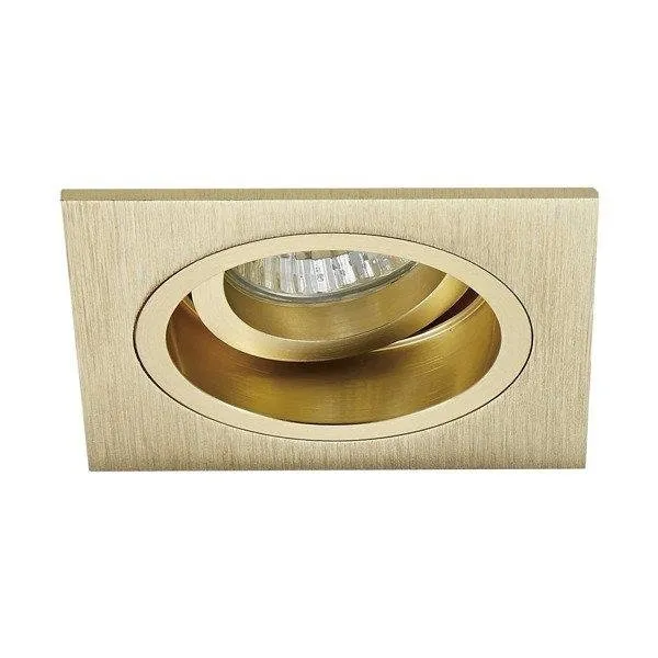Deckenleuchte Einbauleuchte Spot gold viereckig 1x GU10 Aluminium Zuma Chuck DL 92703-GD