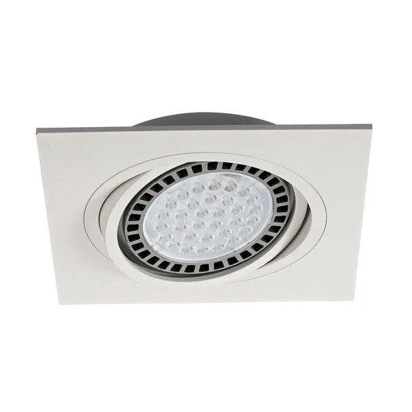 Deckenleuchte Einbauleuchte Spot weiß viereckig 1x GU10 AR111 Aluminium Zuma Line Boxy DL 1 20071-WH