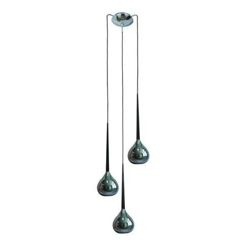 Deckenleuchte Hängeleuchte Innenleuchte 3x E14 silber/ schwarz Chrom Glas Zuma Line Libra MD2128A-3S