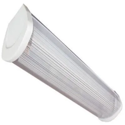 Deckenleuchte weiß mit Diffusor strukturiertem Kunststoff 2x18W G13 Philips