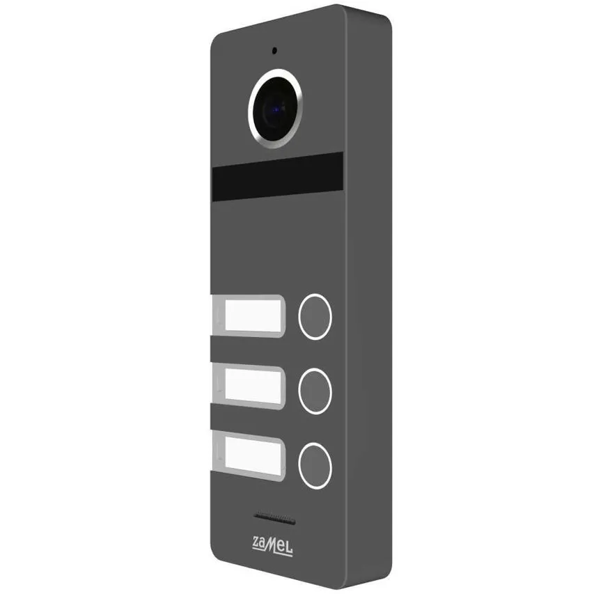 Dreifamilien-Außenstelle Videopanel/ grau VO-803S Zamel