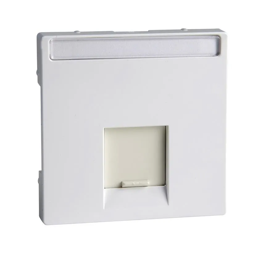 Einzel Zentralplatte für Stecker RJ45 Schneider Electric aktiv weiss System M Schneider Merten MTN469825