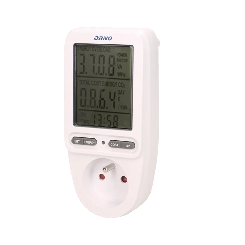 Energiekostenmessgerät / Stromverbrauchszähler mit LCD-Display OR-WAT-435 Orno
