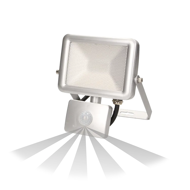 Flutlichtleuchte SLIM LED 10W mit Bewegungsmelder 120 Grad silber OR-NL-379GLR5 Orno