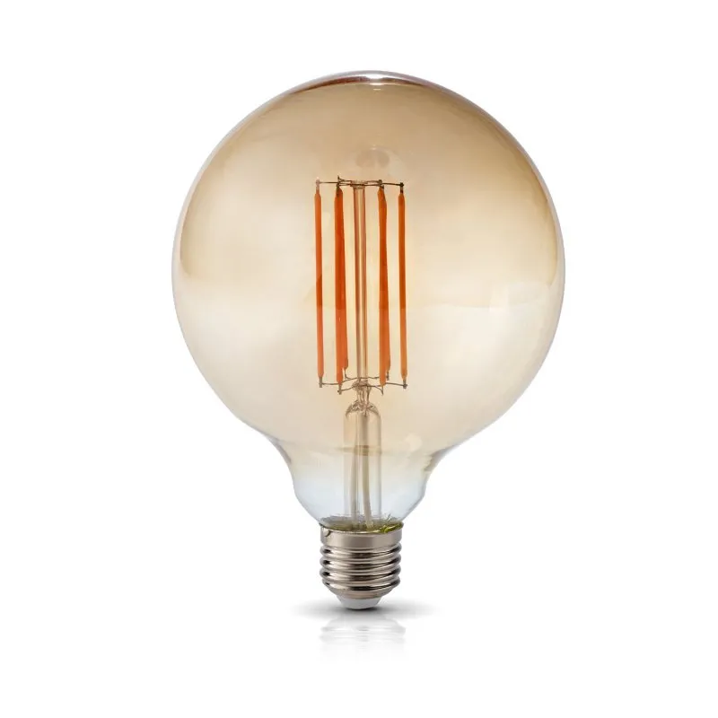 Glühbirne dekorativ LED G125 E27 7W 2700K retro Filament-Kobi-Typ-Größe Kugel Globe-Typ