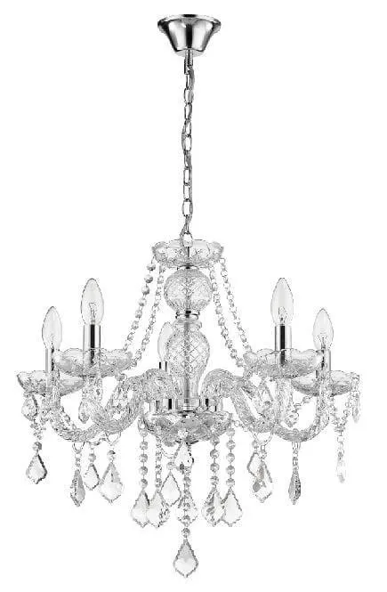 Hängelampe Cristallo 5 transparent E14