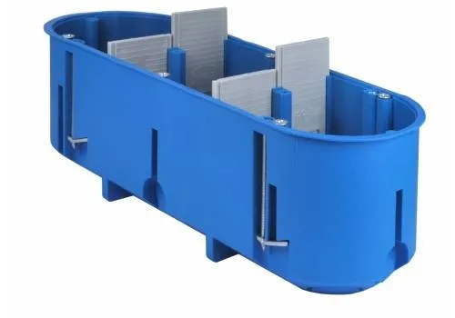 Installationsdose für Hohlwände, Gipskarton 3 x 60 mm, tief, 3-fach MULTIBOX Simet P3x60D