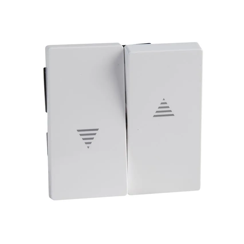 Jalousietaster aktivweiß System M Schneider Merten MTN432425/SCH