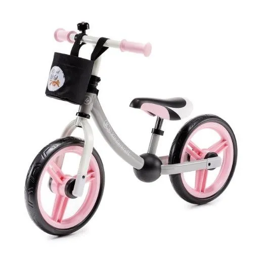 KinderKraft Laufrad 2Way Next mit Zubehör Hellrosa