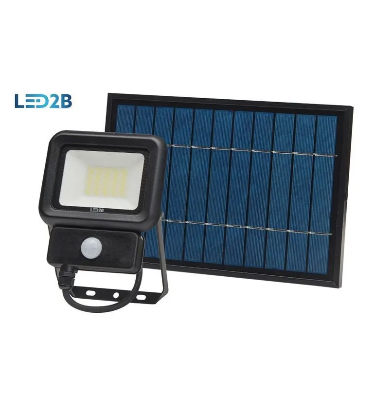LED-Flutlicht mit Bewegungsmelder SOLAR LED NCS 20W COLOR COLD WHITE LED2B