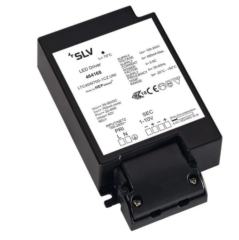 LED-TREIBER 40W 700mA inkl. Zugentlastung SLV 464168