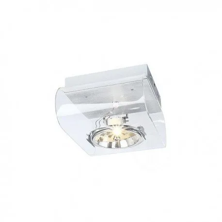 Lampa RETROSIX QRB 1 ścienna i sufitowa, aluminium mat/ przezroczysta, max. 50W Spotline 147581