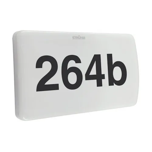 MORGAN LED N WHITE 7W 4000K 650lm weiß hermetische Leuchte mit Dämmerungssensor Struhm Hausnummer