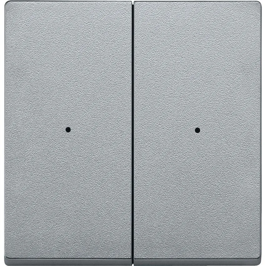 Merten Connect Taster 2-fach Sender 4-Kanal Aluminium System M Schneider Merten MTN505260/SCH