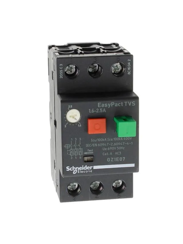 Motorabschalter 3P 0,75kW 1,6-2,5A Schneider GZ1E07