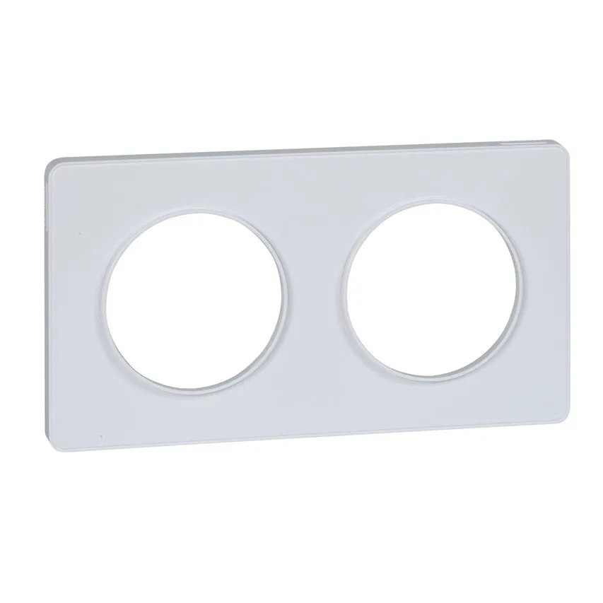 Odace | Weiß | 2-fach Rahmen, Touch, Schneider Electric