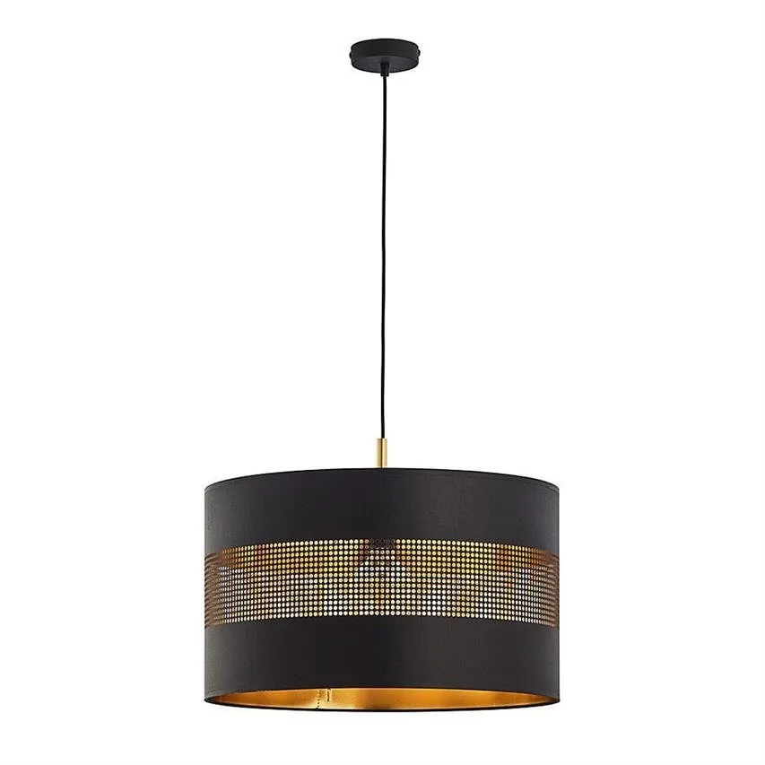 Pendellampe TAGO Schwarz Gold E27 60W 3211 TK Lighting