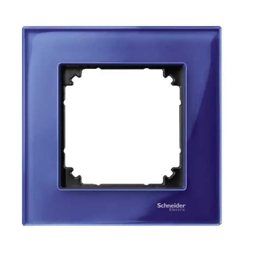 Rahmen glasig 1-fach Saphirblau M-Elegance Schneider Merten MTN4010-3278
