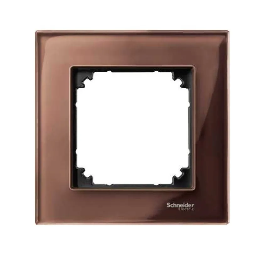 Rahmen glasig 1-fach mahagonitrot M-Elegance Schneider Merten MTN4010-3215