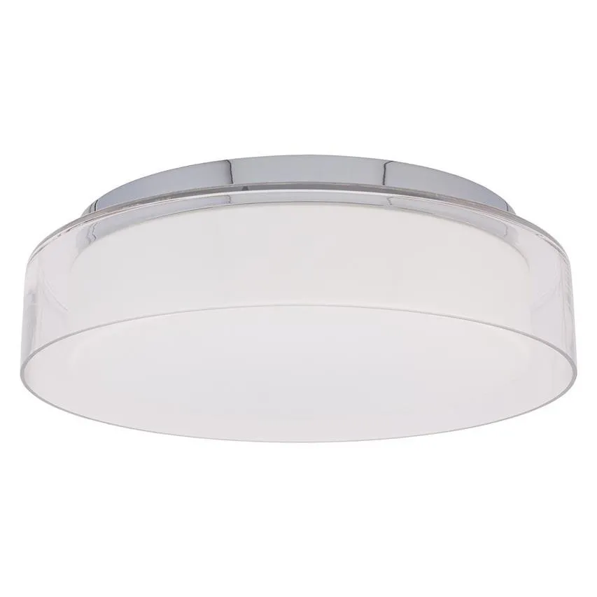 Runde Decke plafond PAN LED M 17W 4000K 800lm chrom IP44 Nowodvorski 8174