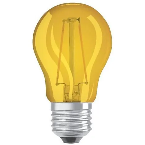 STAR CL P Gelbe dekorative LED-Glühbirne E27 1.6W = 15W 2200K gelbe Kugel Osram