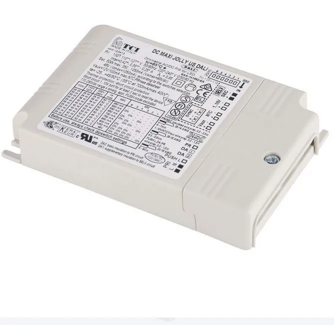 TCI LED-TREIBER 50VA, 350-1050mA Dip-Switch inkl. Zugentlastung DALI-dimmbar SLV 464032