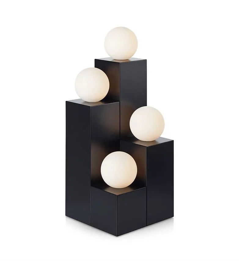 Tischleuchte IMPERO 4L B 4XG9 Schwarz Marksoljd 107586