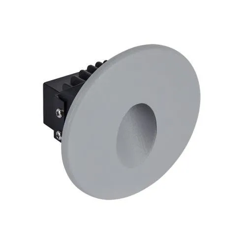 Treppenleuchte AZYL LED C 1,6W 4000K 70lm GRAU rund grau IP54 STRUHM