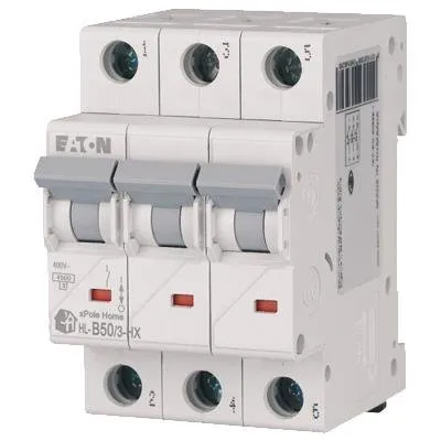 Überstrom-Schutzschalter 3P B 50A 6kA AC xPole Home 194886 Eaton
