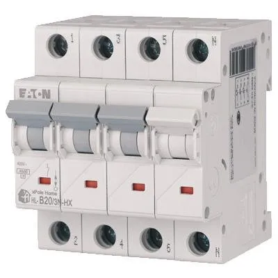 Überstrom-Schutzschalter 3P+N B 20A 6kA AC 194902 Eaton