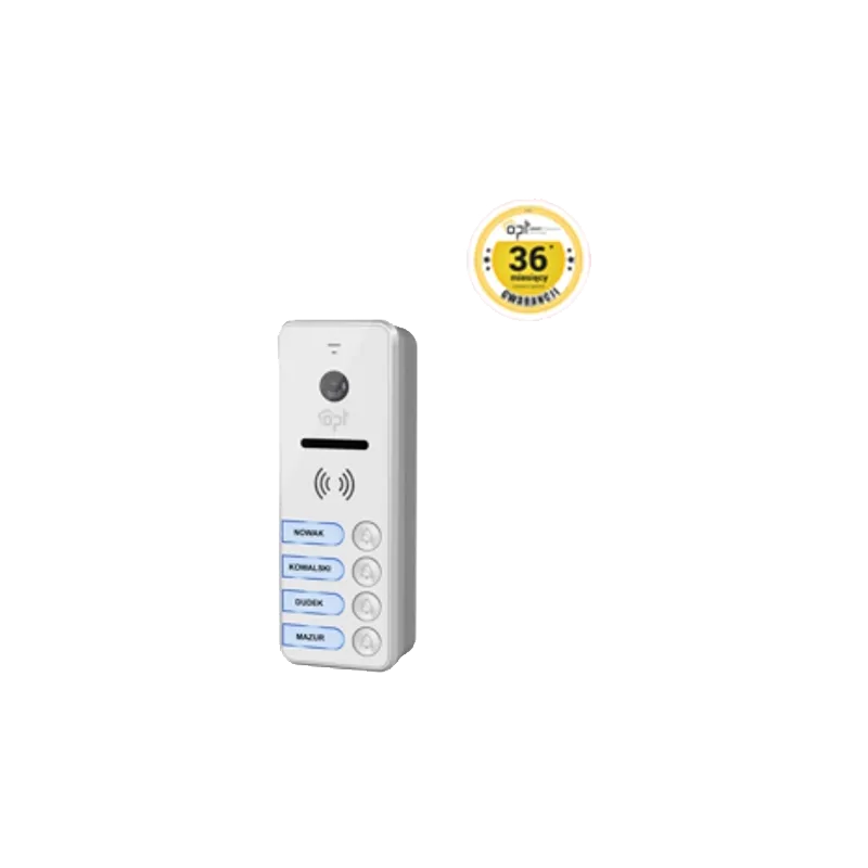 Vierfamilien-Viedokassete mit Weitwinkelkamera vandalensicher OR-VID-EX-2011KV Orno