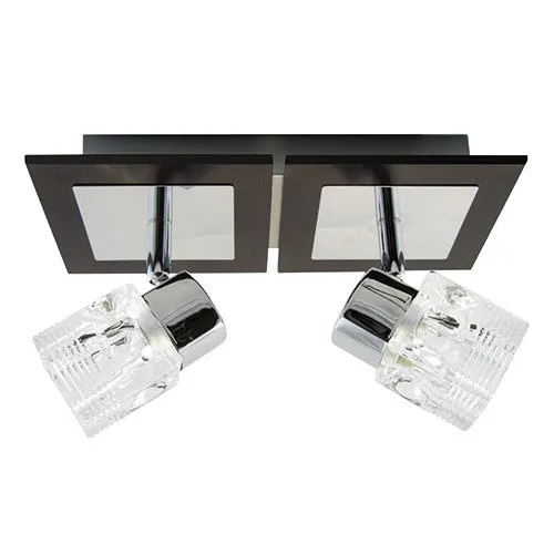 Wand-Deckenleuchte PARIS G9 2L Chrom Wenge 03055 Struhm