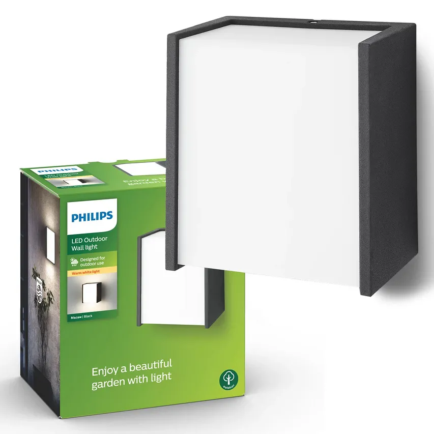 Wandaußenleuchte  myGarden Macaw LED anthrazit 3W warmweiß Philips 173023016