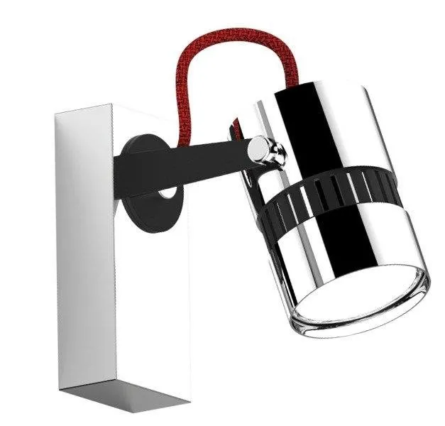 Wandleuchte Innenleuchte 1x GU10 Chrom rot Zuma Line Sica CK99892-1