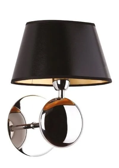 Wandleuchte Napoleon E14 schwarz gold W0120 Maxlight