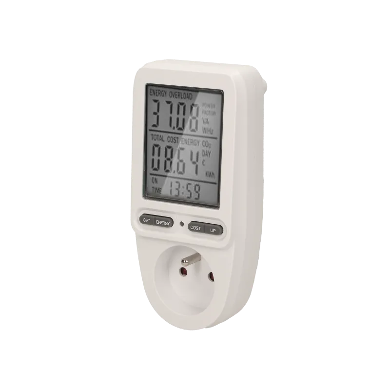 Wattmeter Energiekostenmessgerät/Stromverbrauchszähler mit Großer LCD-Bildschirm OR-WAT-435(GS) Orno