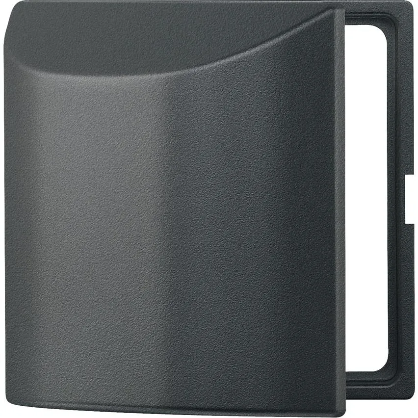 Zwischenring mit Klappd. für Kombieinsätze DIN 49075 Anthrazit System M Schneider Merten MTN518214