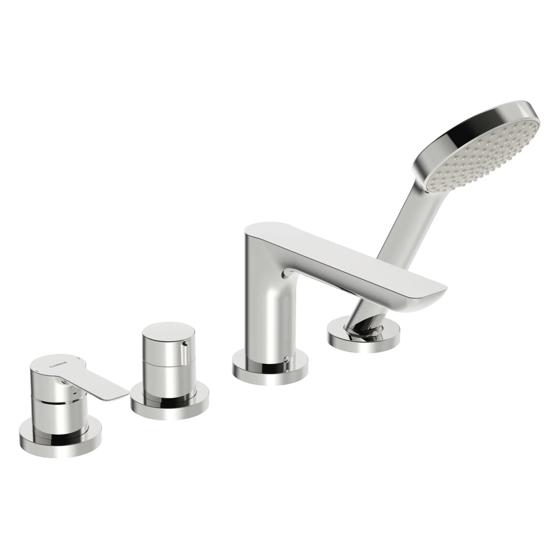 Einhebelmischer Fertigmontageset für Wanne/Brause LIGNA 0644 1-strahlig 72 mm Ausladung 180 mm Chrom