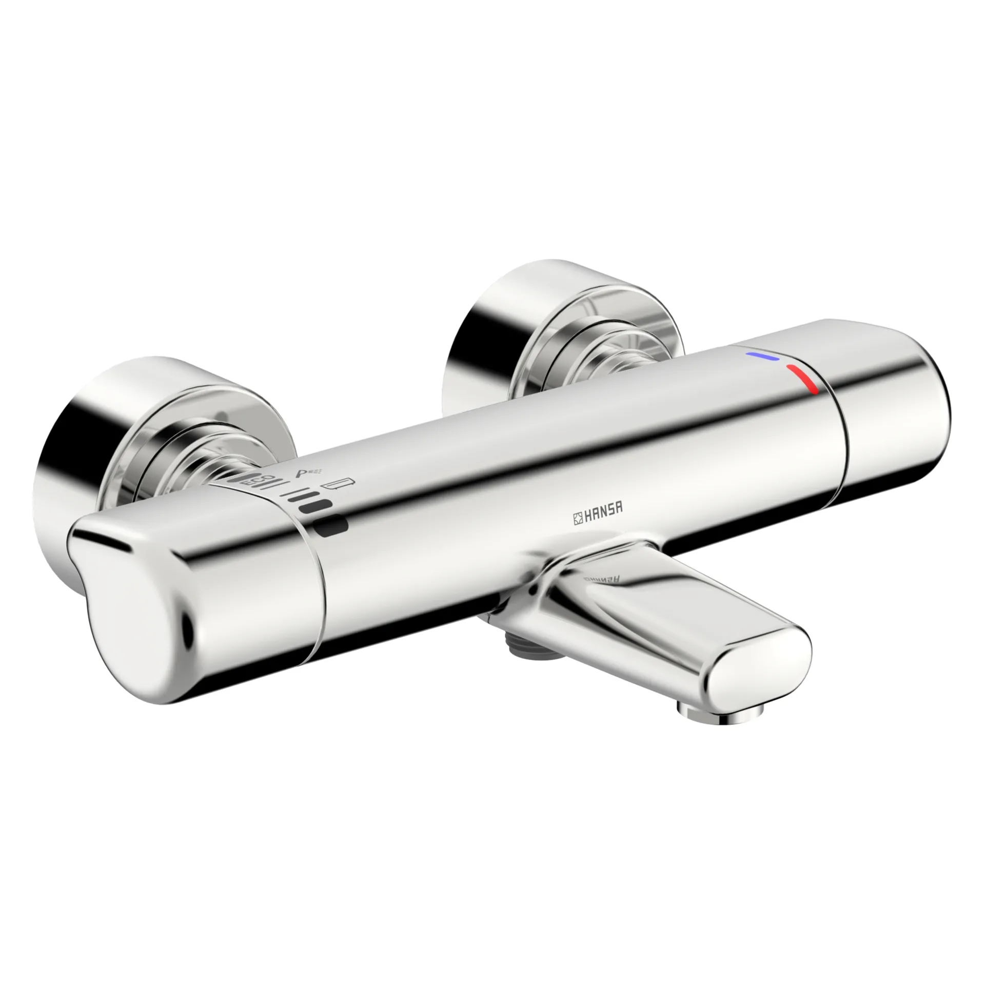 Zweihand-Wannenarmatur „Care“ Ausladung 168 mm in Chrom